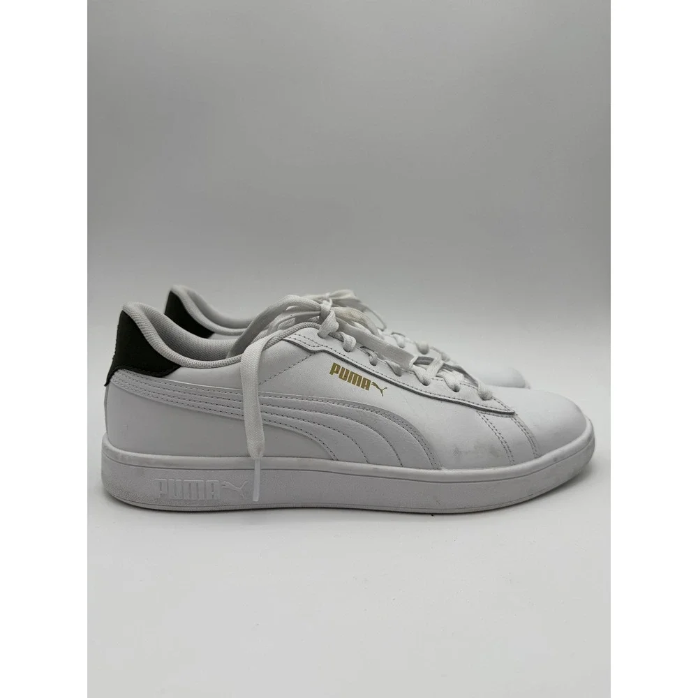 Puma Smash v2 Men's Size 10.5‎ White Green Casual Sneakers